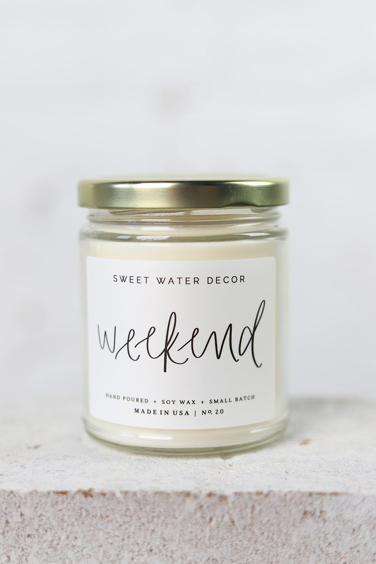 Weekend Soy Candle 9 oz. - Clear Jar