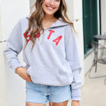 Women's Lila 1/2 Zip Sweatshirt - Grey