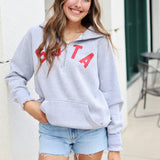 Women's Lila 1/2 Zip Sweatshirt - Grey