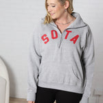 Women's Lila 1/2 Zip Sweatshirt - Grey
