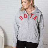 Women's Lila 1/2 Zip Sweatshirt - Grey