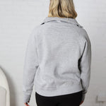 Women's Lila 1/2 Zip Sweatshirt - Grey