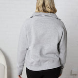 Women's Lila 1/2 Zip Sweatshirt - Grey