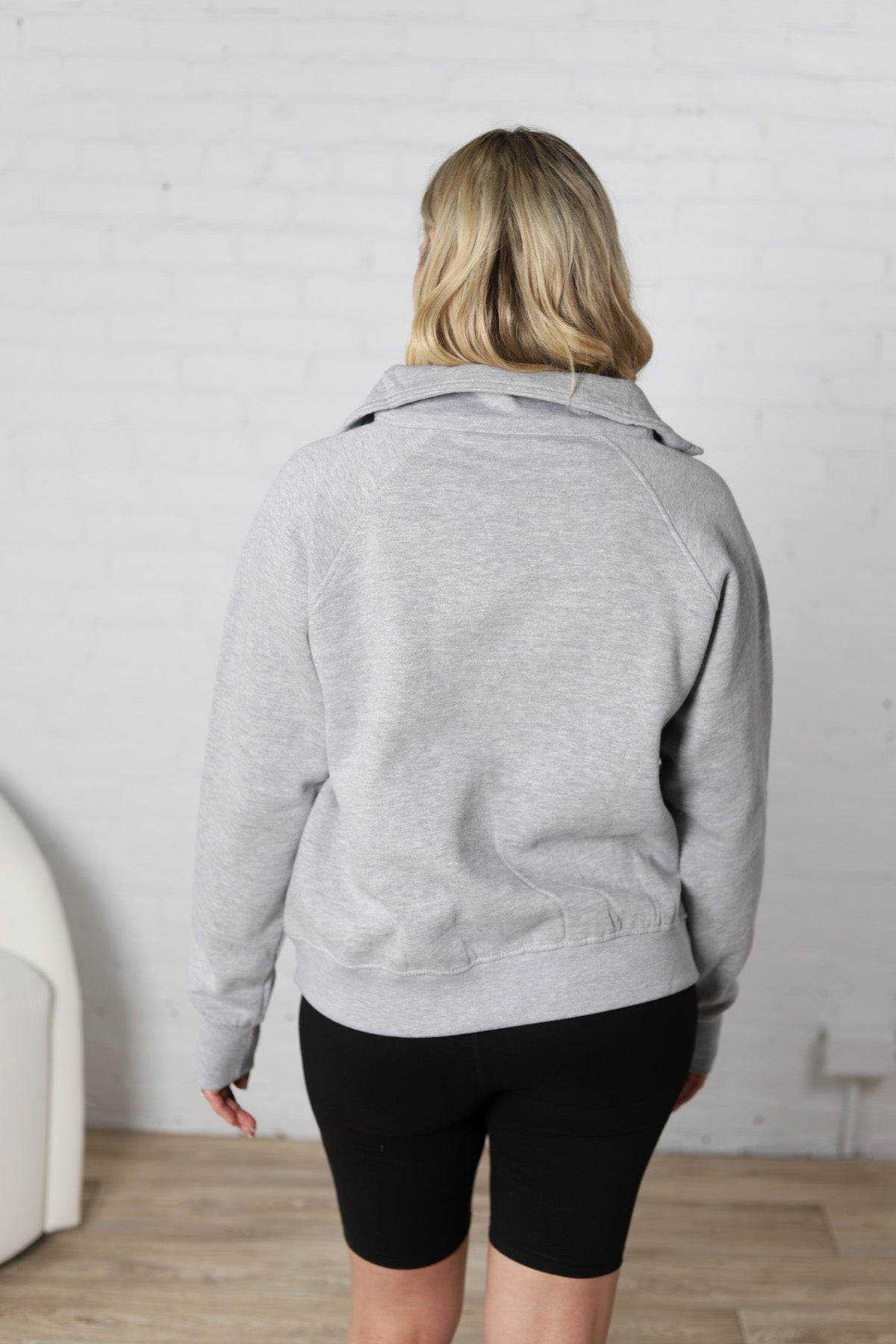 Women's Lila 1/2 Zip Sweatshirt - Grey