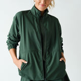 Mirae CurveCinch Peplum Jacket - Sycamore