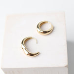 Ada 14K Gold-Dipped Chunky Hoop Earrings - Gold