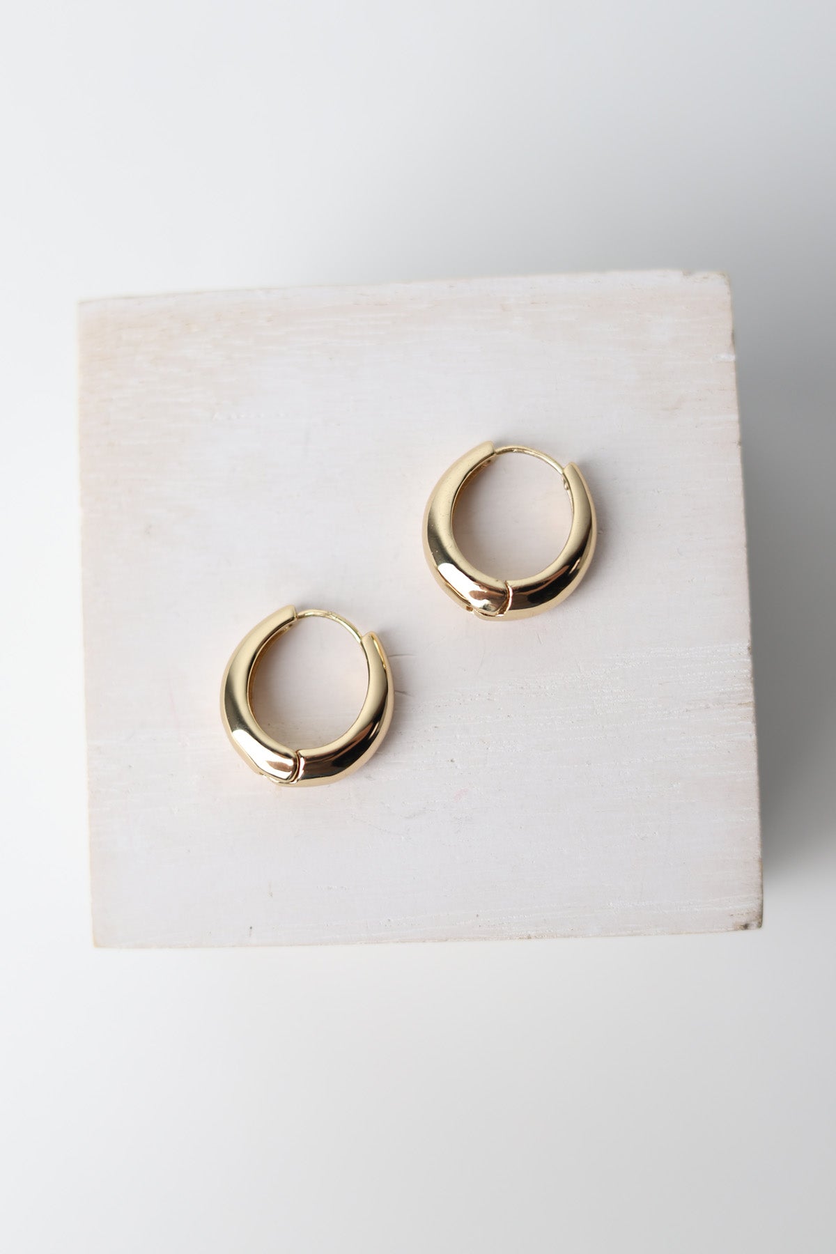 Ada 14K Gold-Dipped Chunky Hoop Earrings - Gold