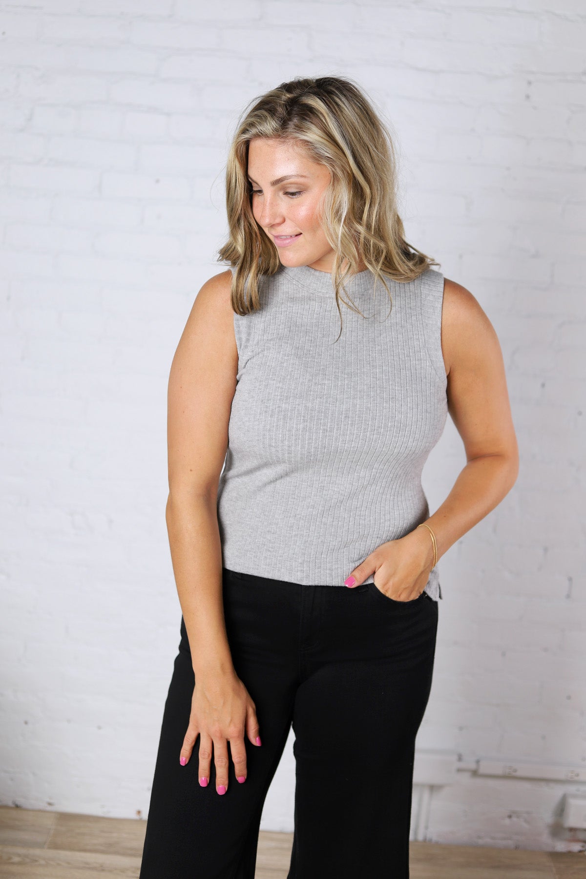 Adalaide Tank - Heather Grey
