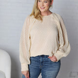 Adelaide Swiss Dot Long Sleeve Blouse