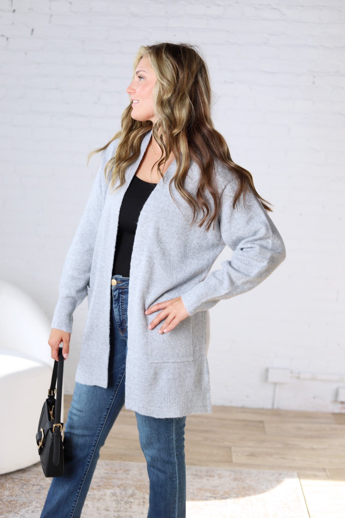 Ahren Ultra Soft, Cozy Longsleeve Open Cardigan
