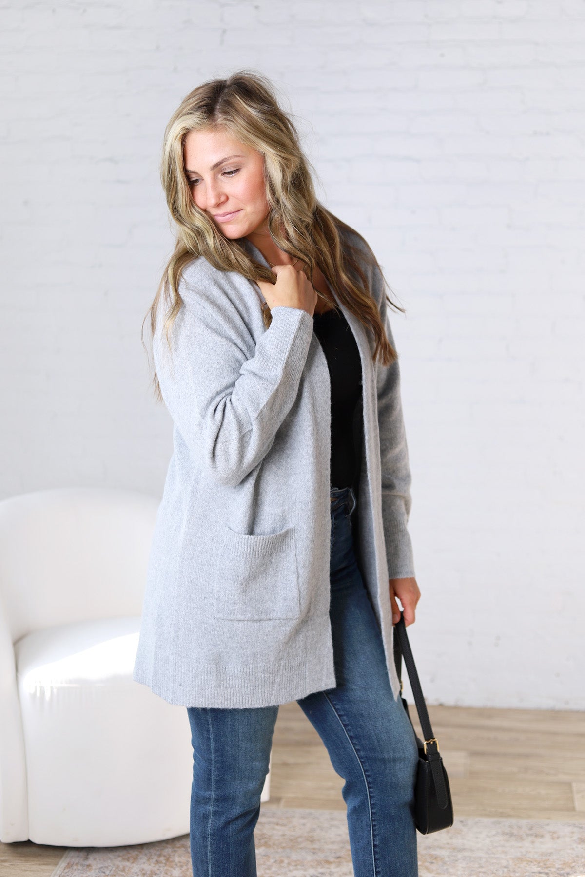 Ahren Ultra Soft, Cozy Longsleeve Open Cardigan FINAL SALE
