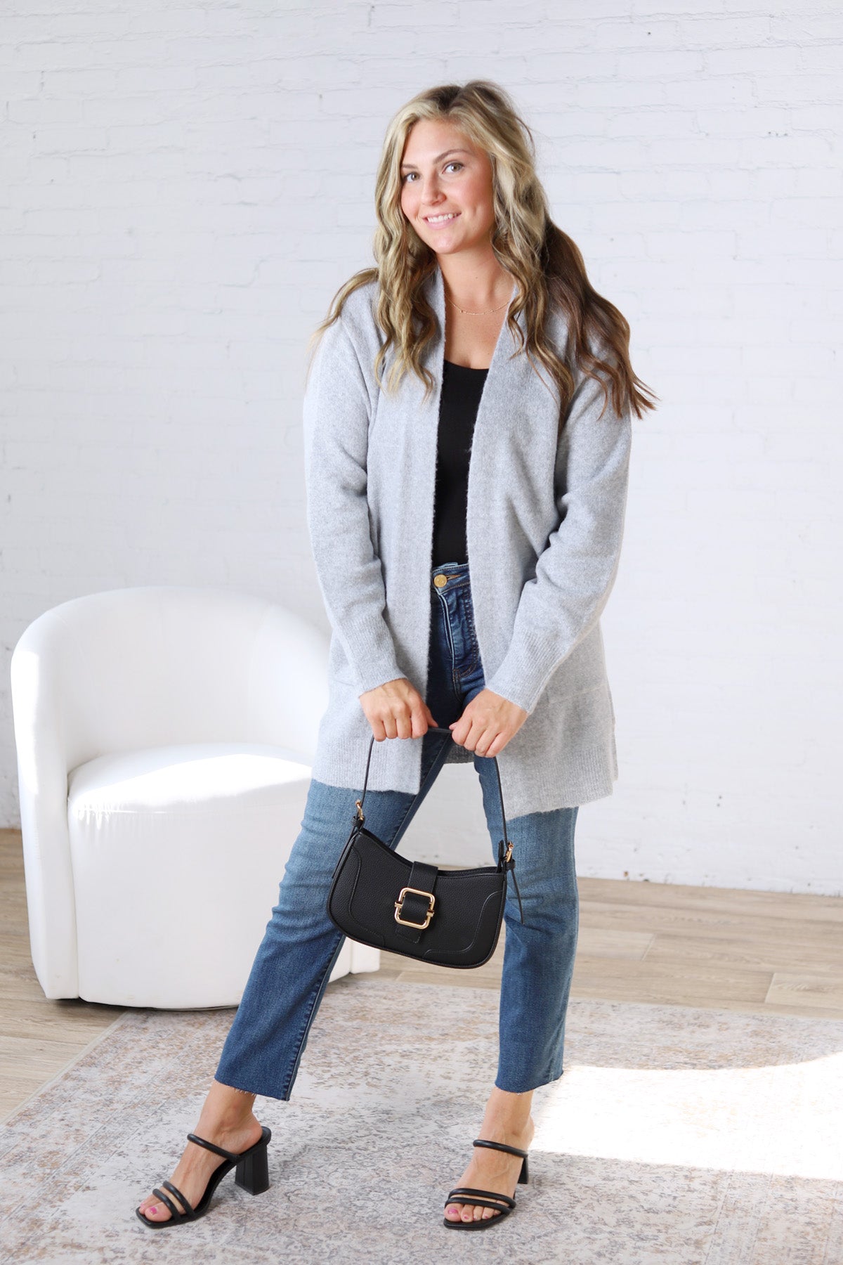 Ahren Ultra Soft, Cozy Longsleeve Open Cardigan