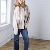 Alba Argyle Knit Cardigan - Sand Multi