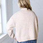 Alba Argyle Knit Cardigan - Sand Multi