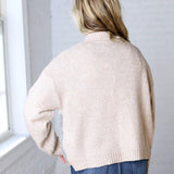 Alba Argyle Knit Cardigan - Sand Multi