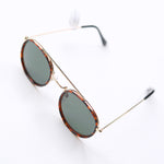All Aboard Matte Tortoise/Green Polarized Lens Sunglasses
