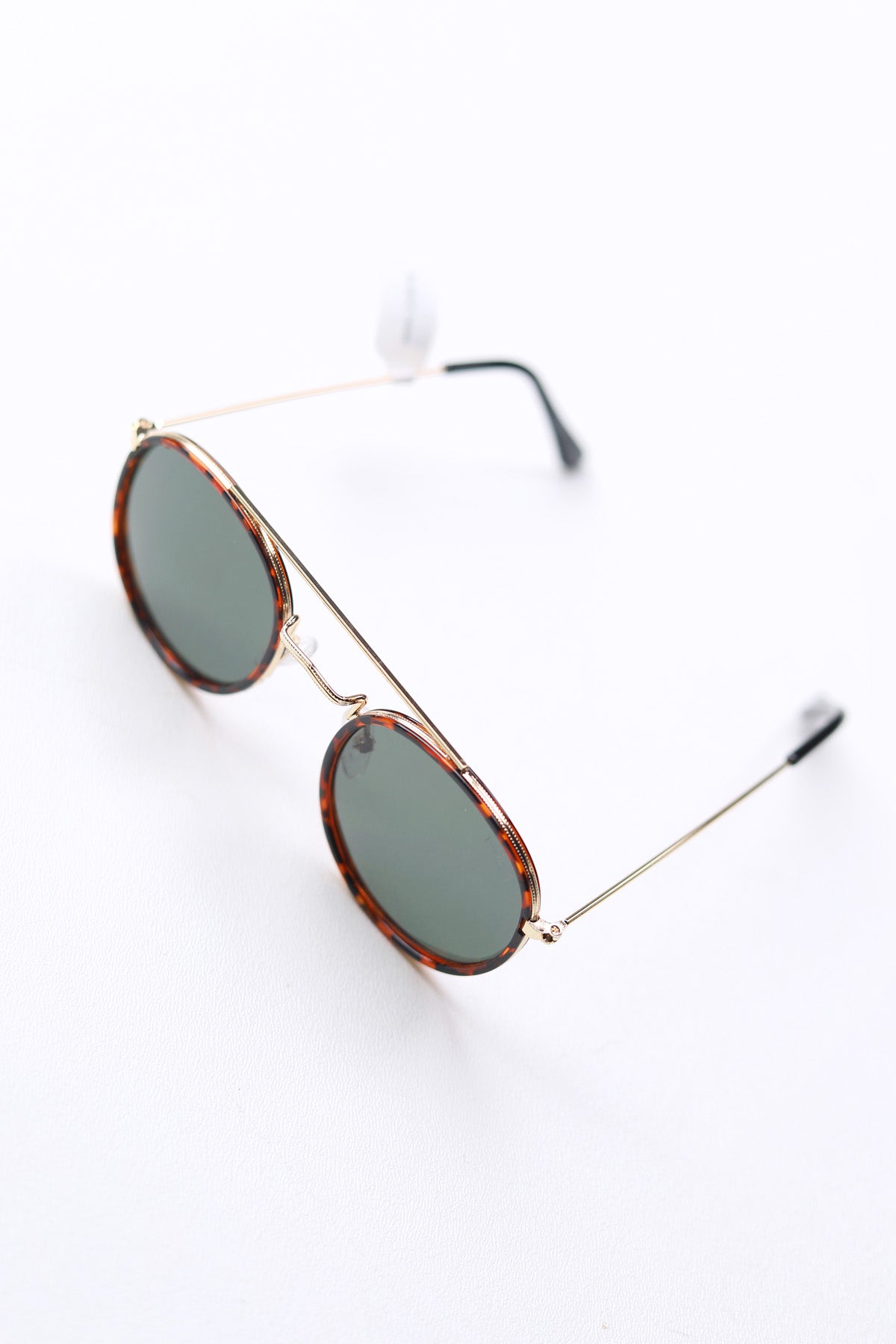 All Aboard Matte Tortoise/Green Polarized Lens Sunglasses
