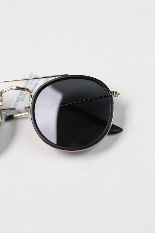 All Aboard Sunglasses - Black/Smoke Polarized Lens by I-SEA
