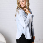 All Day Knit Denim Jacket by Z Supply - Washed Indigo