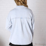 All Day Knit Denim Jacket by Z Supply - Washed Indigo