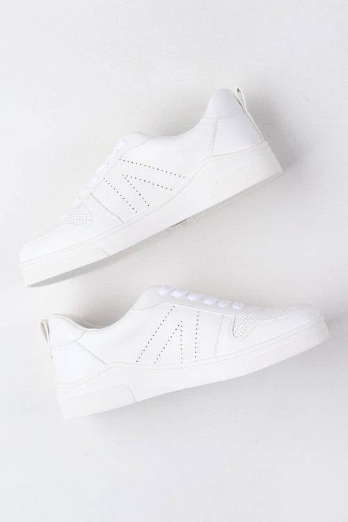 Alta Vegan Leather Shoe - White/White