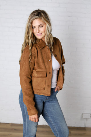 Ameline Faux Suede Jacket