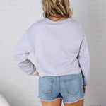 America Freedom 250 Cropped Sweatshirt - Lt Blue