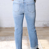 Anika High Rise Straight Leg with Cuffed Hem