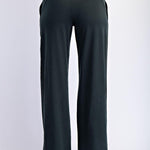 Anja Recycled Butter V Waist Wide Leg Pant - Regency Green