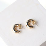 Antonia 14K Gold-Dipped Post Hoop Earrings - Gold