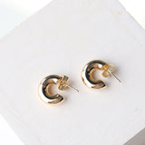 Antonia 14K Gold-Dipped Post Hoop Earrings - Gold