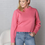 Arabella Relaxed Fit Pink Sweater