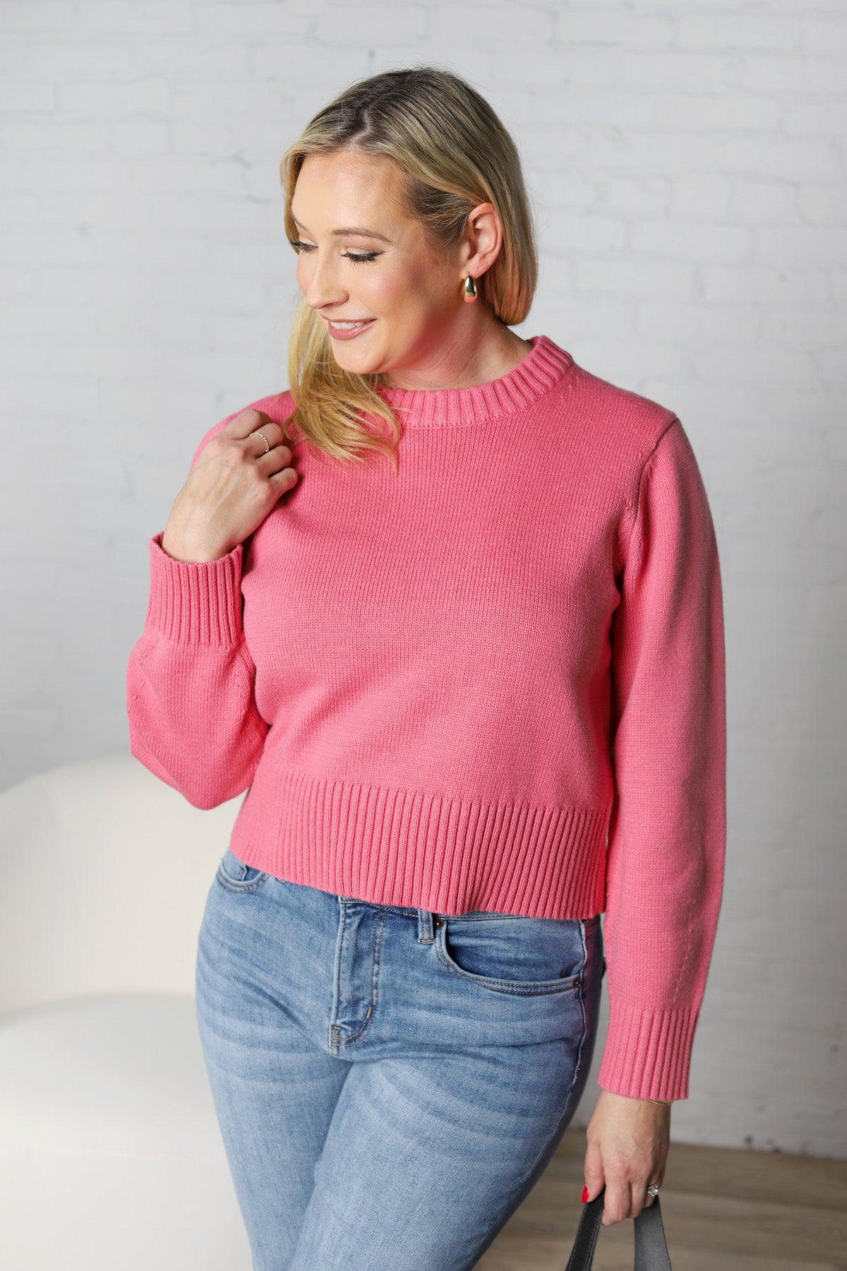 Arabella Relaxed Fit Pink Sweater