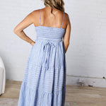 Arabelle Stripe Tiered Maxi Dress