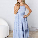 Arabelle Stripe Tiered Maxi Dress