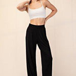 Arden Modal Wide Leg Pants - Black