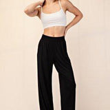 Arden Modal Wide Leg Pants - Black