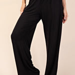 Arden Modal Wide Leg Pants - Black