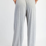 Arden Modal Wide Leg Pants - Lt Heather Grey