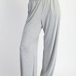 Arden Modal Wide Leg Pants - Lt Heather Grey