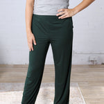 Arden Modal Wide Leg Pants - Regency Green