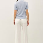 Aria Linen Blend Wide Leg Pants - Off White