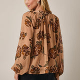 Arlen Front Tie Floral Top