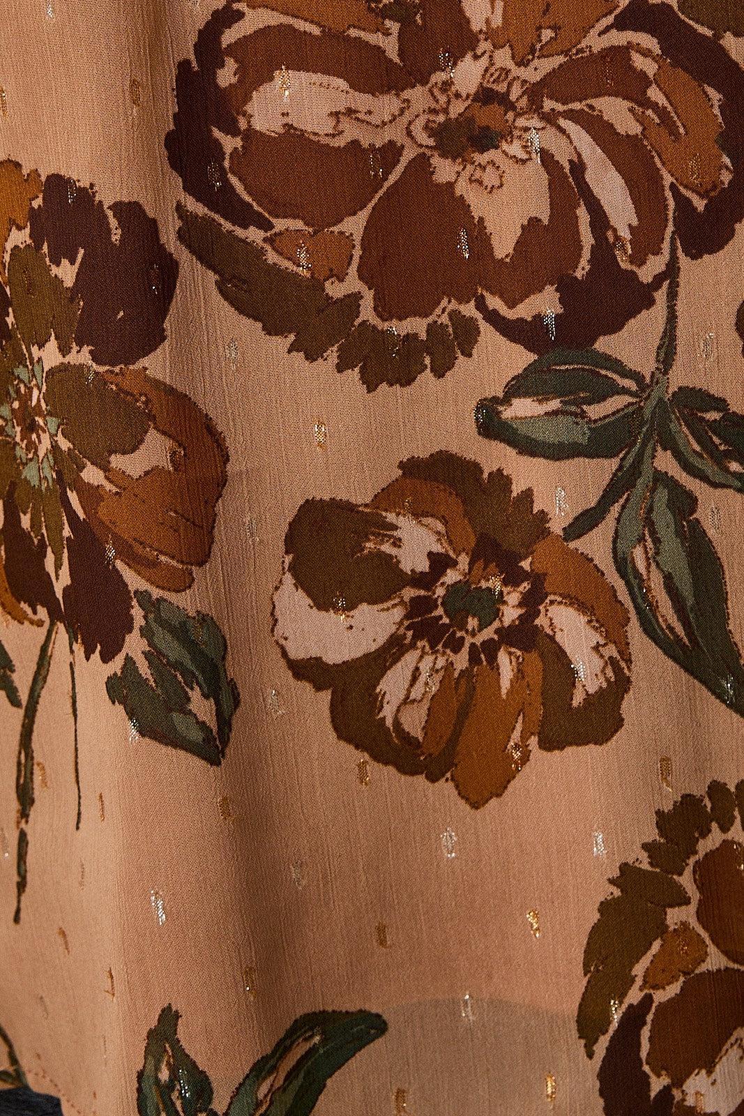 Arlen Front Tie Floral Top