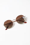 Ash Polarized Sunglasses + Ice Blue Round Mirror Lens by Blue Planet