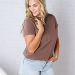 Asher Tee - Deep Mahogany