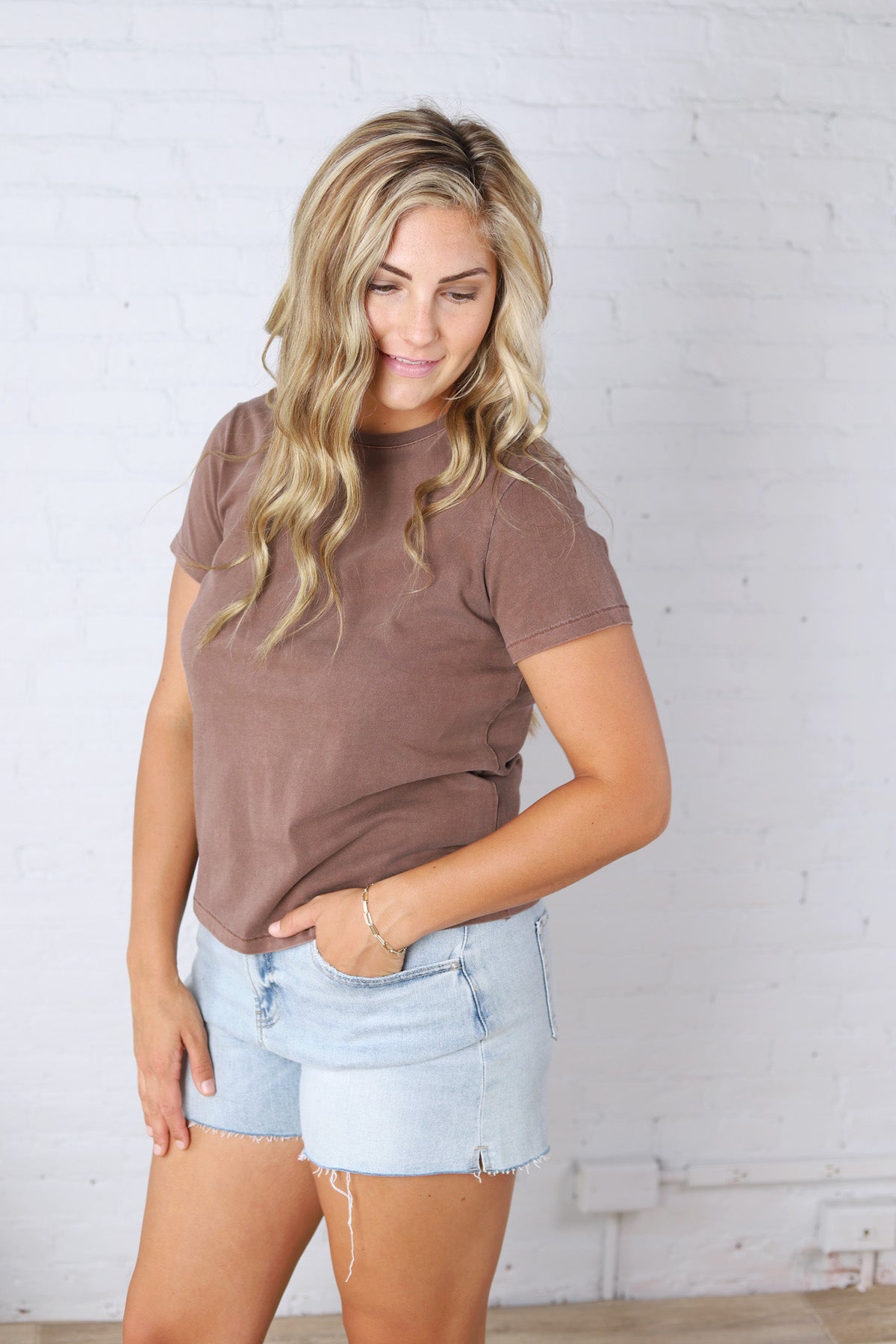 Asher Tee - Deep Mahogany