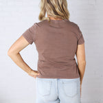Asher Tee - Deep Mahogany