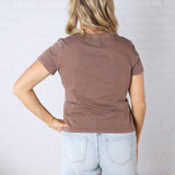 Asher Tee - Deep Mahogany