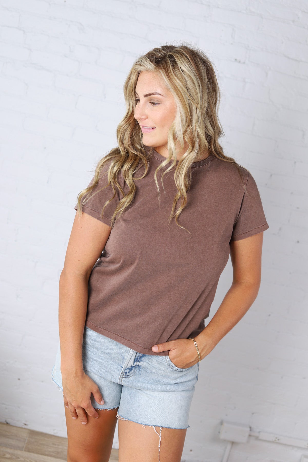 Asher Tee - Deep Mahogany